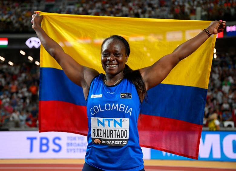 La vallecaucana Flor Denis Ruiz logró la medalla de plata en el Mundial de Budapest. FOTO GETTY