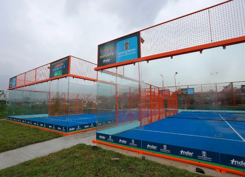 $521 millones fue la inversión en las canchas de pádel en la Unidad Deportiva María Luisa Calle. FOTO: CORTESÍA ALCALDÍA DE MEDELLÍN