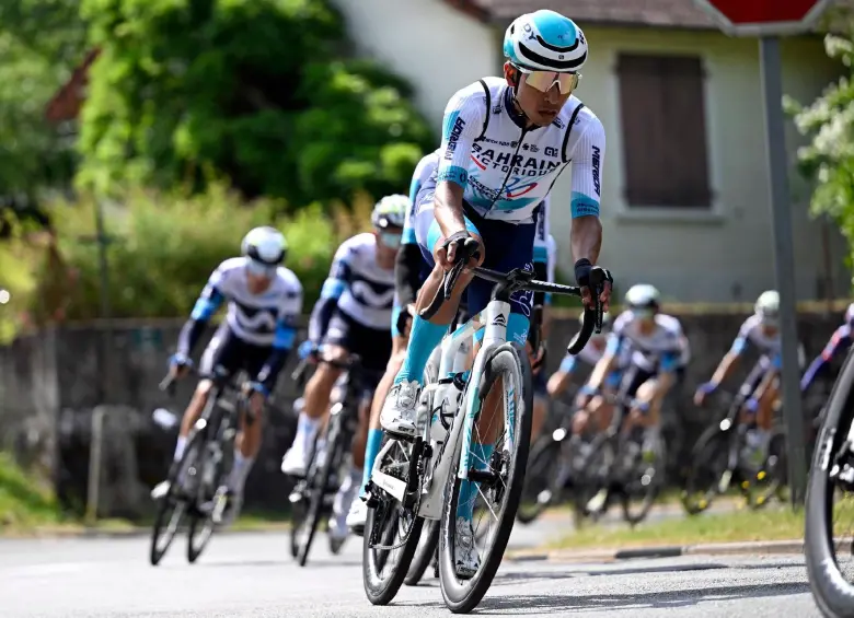 Santiago Buitrago, entre los favoritos para ganar este domingo la montaña del Dauphiné. FOTO X-TEAM BAHRAIN
