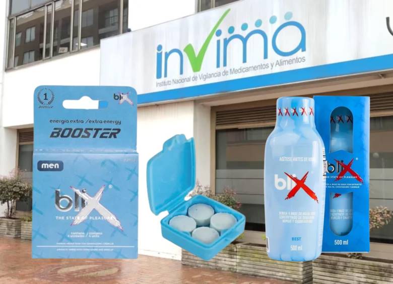 El Invima alertó acerca de los productos “Blix” y “Blix booster”. Foto: Invima/Redes sociales.