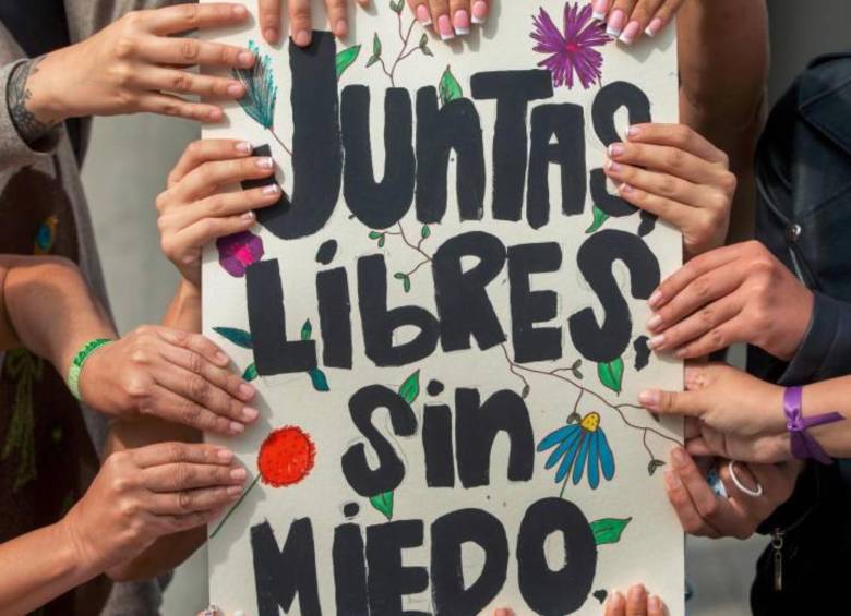 Lucha de mujeres contra la violencia intrafamiliar y feminicidios en el mundo. FOTO: COLPRENSA