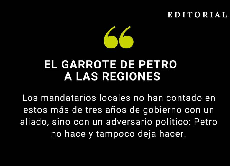 El garrote de Petro a las regiones