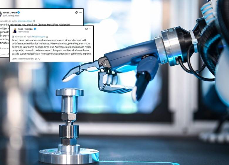 Investigadores de OpenAI y Anthropic hicieron advertencias sobre el desarrollo de la inteligencia artificial y alertaron que estas podrían acabar con la humanidad en menos de una década. Fotos: Xinhua y captura de X