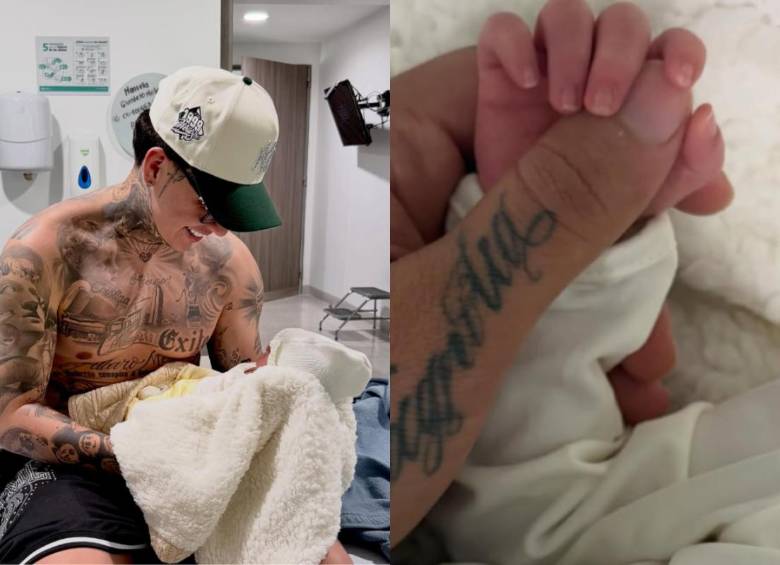 Blessd anunció el nacimiento de su primer hijo el 11 de junio de 2026 y compartió varias imágenes del emotivo momento a través de sus redes sociales. FOTO: Redes sociales, Blessd.