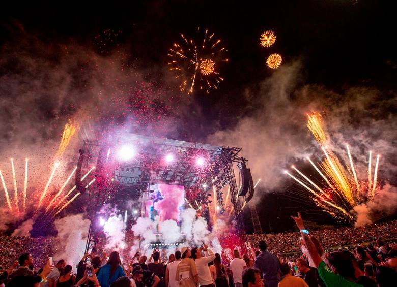 Según la Secretaría de Desarrollo Económico, el concierto de Maluma había dejado $9 millones de dólares en derrama. FOTO: Carlos Velásquez.