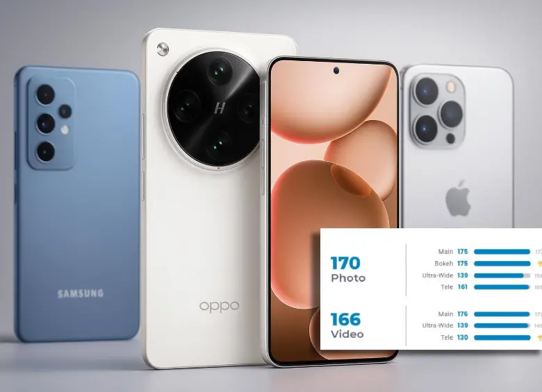 El Oppo Find X8 Ultra lidera el ranking DXOMARK 2025 como el celular con la mejor cámara del mundo. FOTO generada con IA
