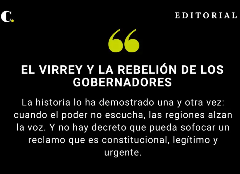 El virrey y la rebelión de los gobernadores