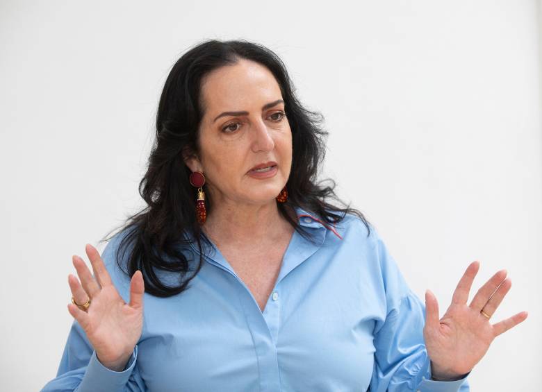 María Fernanda Cabal habló sobre seguridad, elecciones y el futuro del Centro Democrático. FOTO: Esneyder Gutiérrez
