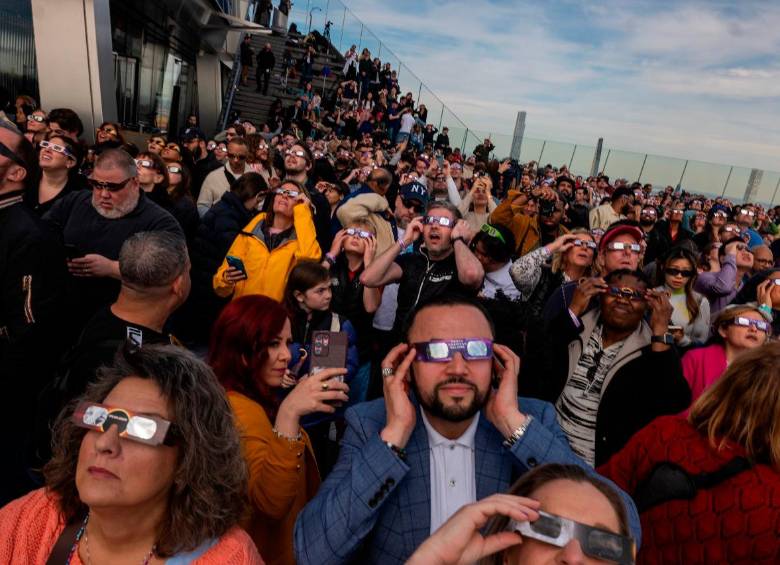 Millones de personas en México, Estados Unidos y Canadá vieron este lunes el Gran eclipse solar de Norteamérica. Foto: Getty