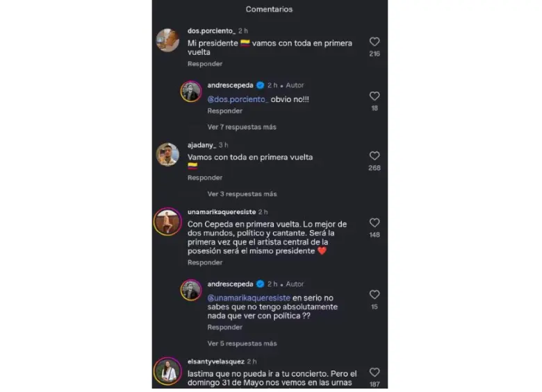De la funa a la risa: Andrés Cepeda se unió al chiste viral de confundirlo con el candidato Iván Cepeda