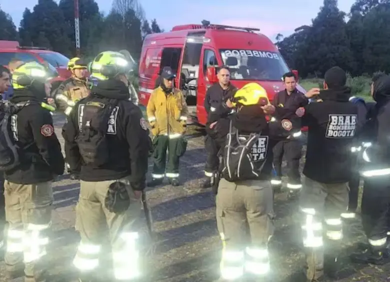 Se dirigían a un sector que denominaron como “cascadas” pero no volvieron. FOTO: BOMEROS DE BOGOTÁ