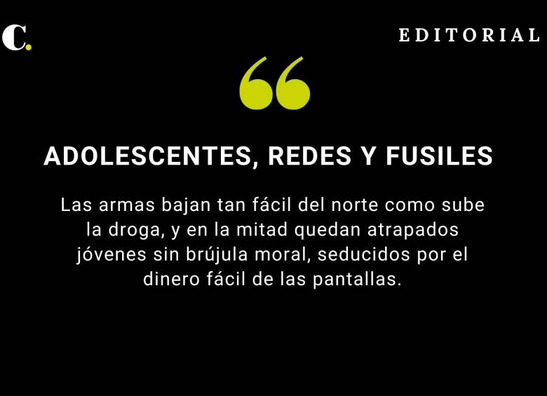Adolescentes, redes y fusiles