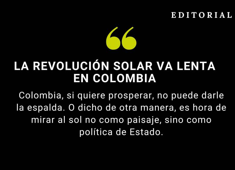 La revolución solar va lenta en Colombia