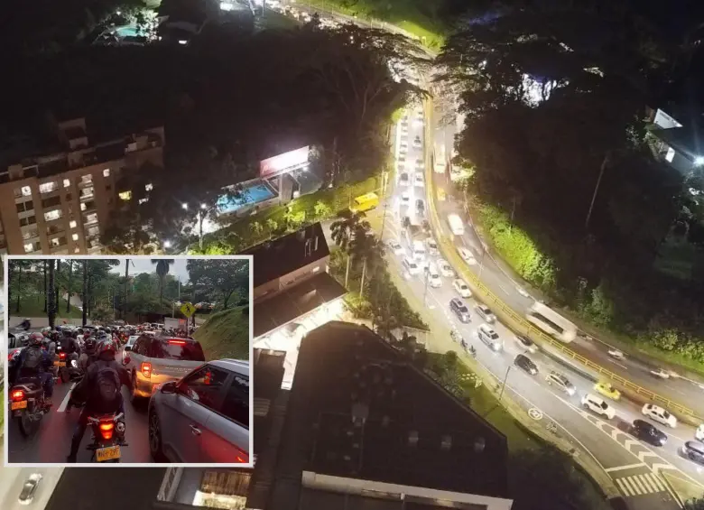 Los “tacos” reportados por los usuarios en redes sociales. FOTO: Cortesía Denuncias Antioquia.