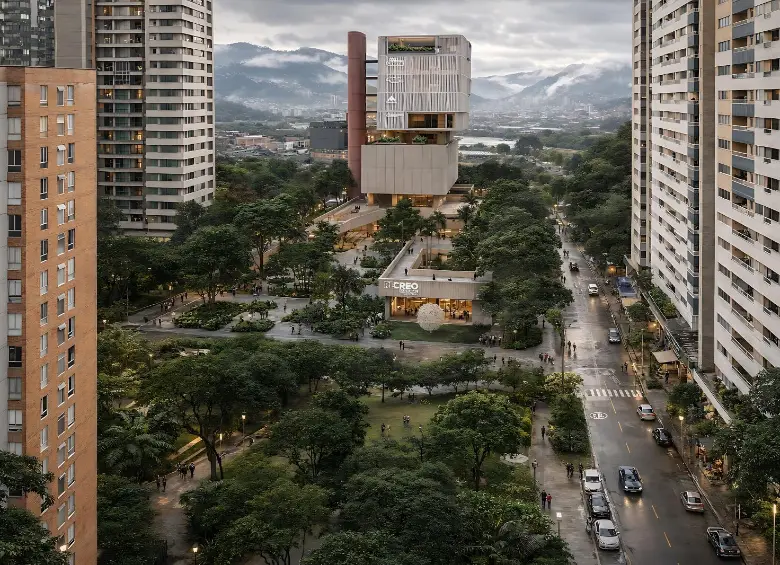 El Recreo Cultural de Ciudad del Río será el más grande de los 12 que se construyen en Medellín. FOTO: Cortesía Alcaldía de Medellín