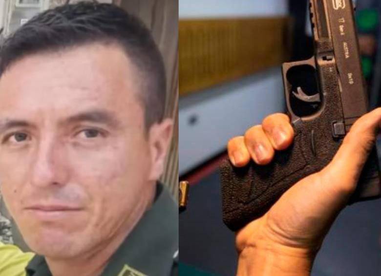 El patrullero José Álvaro Augusto Valero Vergel, llevaba 20 años y cuatro meses al servicio de la Policía Nacional. FOTO: CORTESÍA Y EDWIN BUSTAMANTE