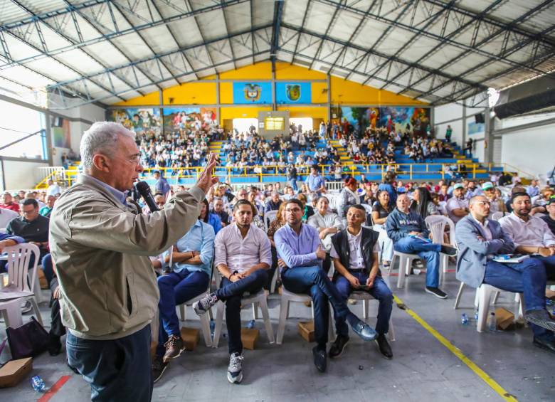 Este sábado, los líderes de ese partido se dieron cita en Medellín en un foro académico. FOTO: ESNEYDER GUTIÉRREZ