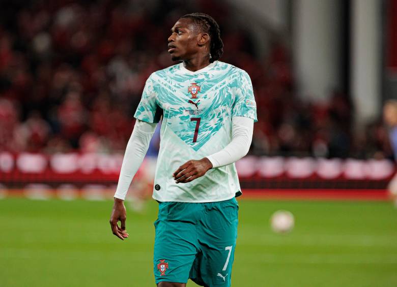 Rafael Leao en la selección portuguesa. FOTO: Getty