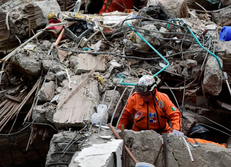 Primer rescate de Los Topos y las acciones de la Defensa Civil y brigadistas, así avanzan las labores. Foto: AFP