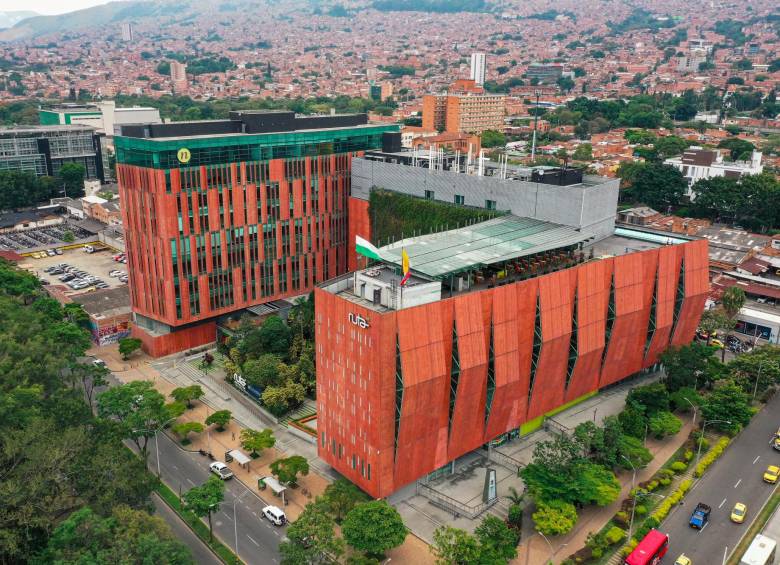 Este es el complejo base de Ruta N, en el norte de Medellín. Plata girada en 2019 concebía la construcción de la segunda etapa del programa. Ahora podría reevaluarse: si construir otro espacio o ejecutar nueva fase desde programas que cumplan con el objeto de la entidad. FOTO manuel saldarriaga