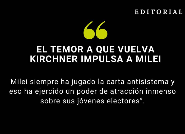 El temor a que vuelva Kirchner impulsa a Milei