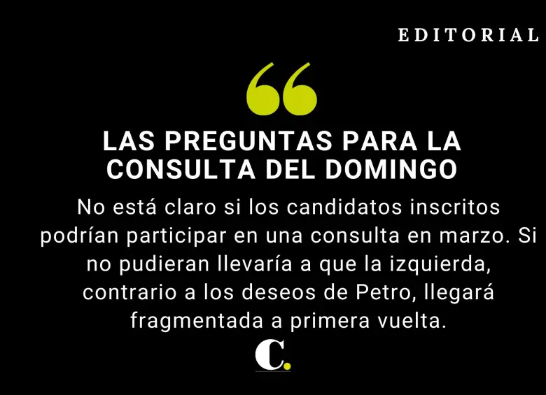 Las preguntas para la consulta del domingo