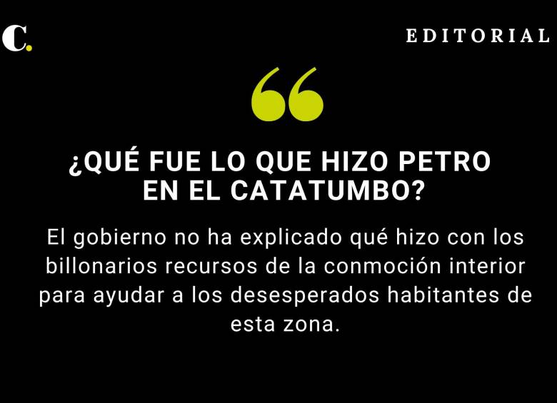 ¿Qué fue lo que hizo Petro en el Catatumbo?