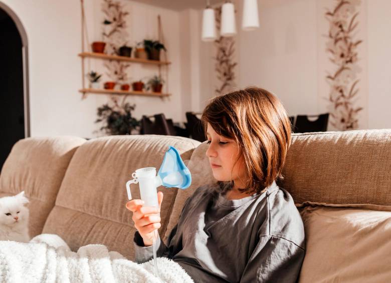Tanto en Medellín como en Bogotá aumentaron las cifras de infecciones respiratorias en niños. FOTO GETTY