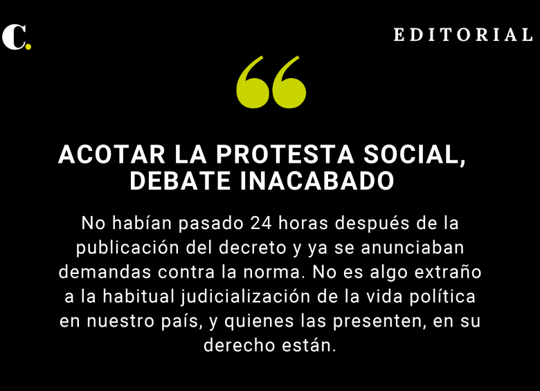Acotar la protesta social, debate inacabado