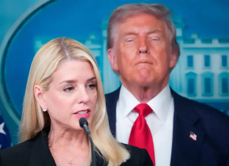 Pam Bondi ha sido una de las grandes aliadas políticas de Trump. Desde febrero de 2025 era la fiscal general. FOTO: GETTY