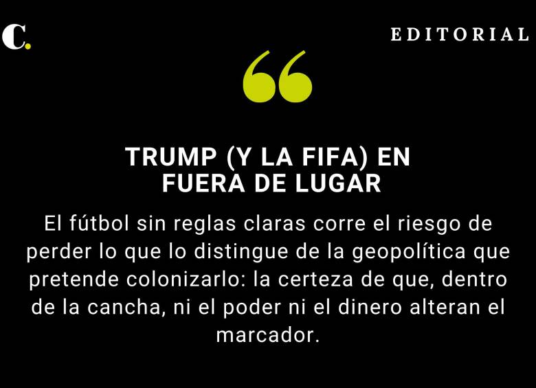 Trump (y la FIFA) en fuera de lugar