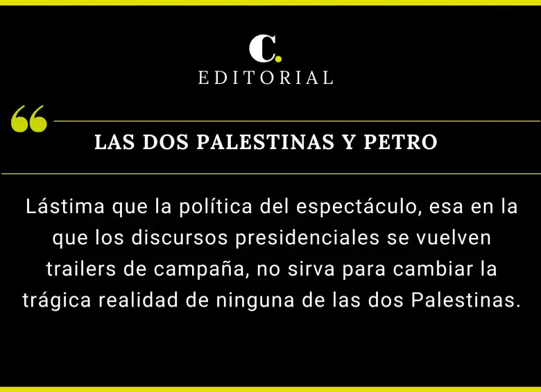 Las dos Palestinas y Petro