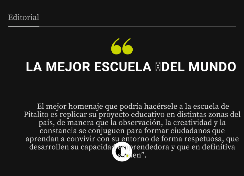 La mejor escuela del mundo