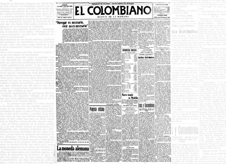 Un día como hoy 6 de noviembre
