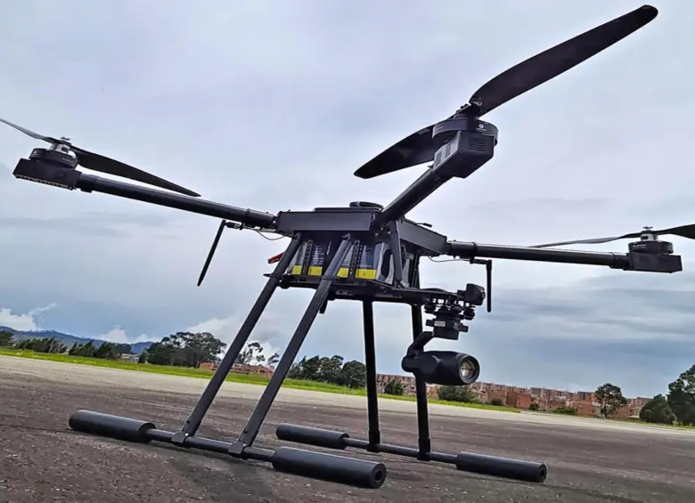 El nuevo drone fabricado por la CIAC en el país. FOTO: Cortesía