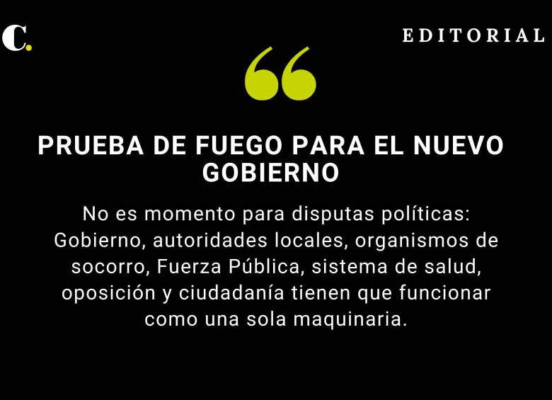 Prueba de fuego para el nuevo gobierno