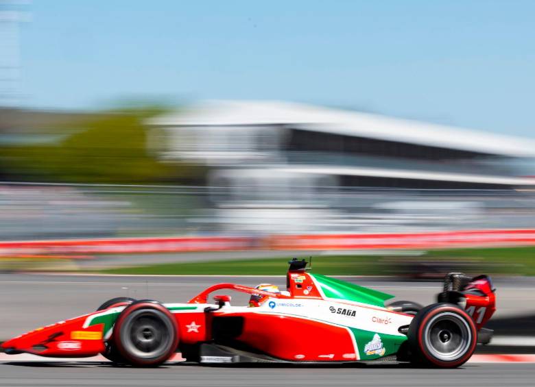 Sebastián Montoya es 11° en el Campeonato de F2-2026. FOTO CORTESÍA: CLARO-TELMEX