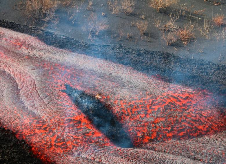 La superficie ocupada por la ceniza caída se extiende por 3.172,9 hectáreas. Foto: Cortesía