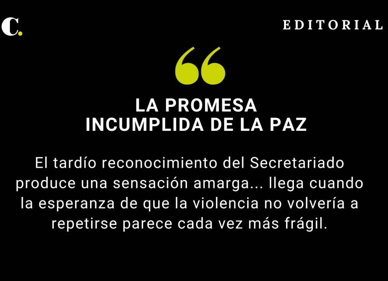 La promesa incumplida de la paz