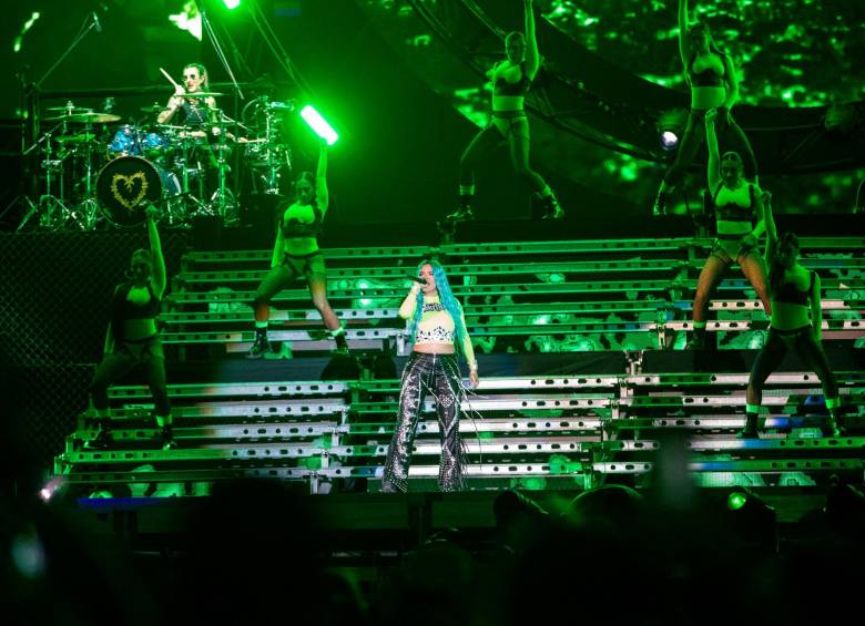 Imagen de la gira Bichota Tour de diciembre de 2021 en el Atanasio Girardot. FOTO Camilo Suárez.