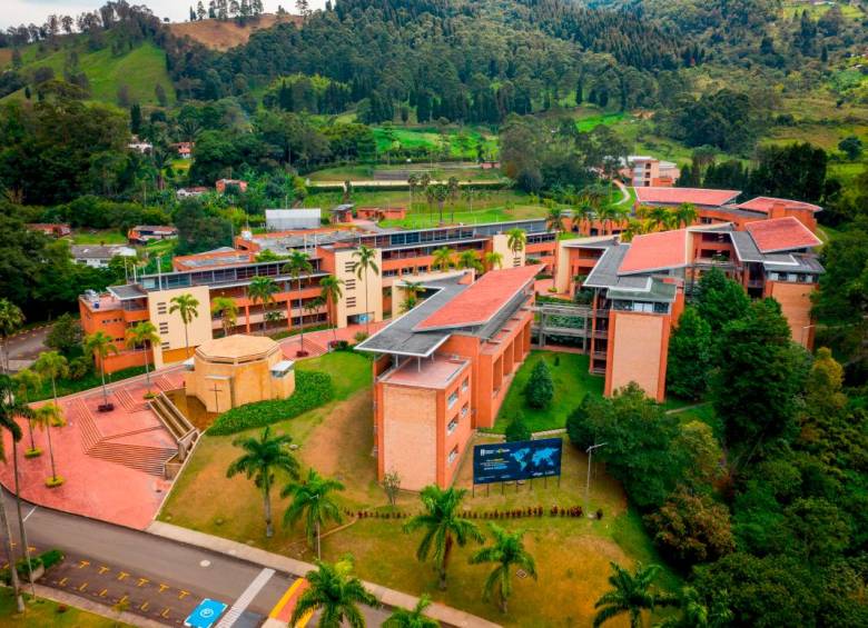 Ubicado en Caldas, Antioquia, el campus universitario de Unilasallista es un espacio donde se conecta la naturaleza y la academia. FOTO: CORTESÍA