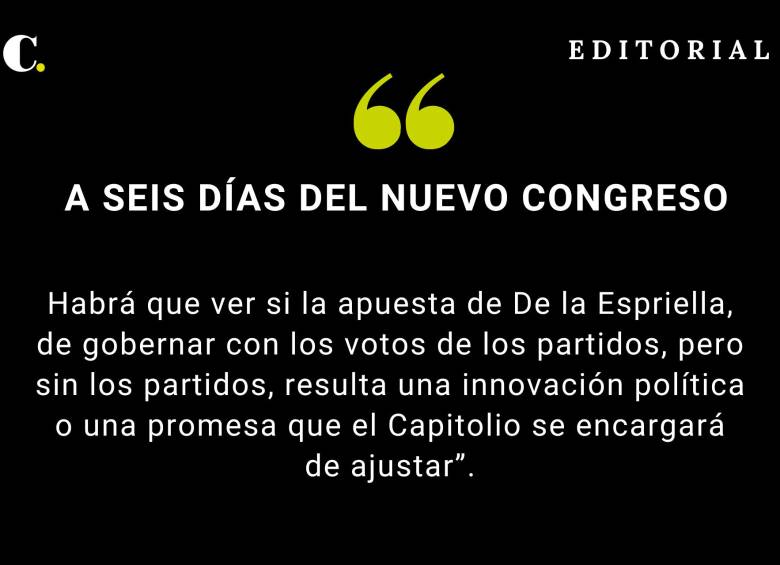 A seis días del nuevo Congreso