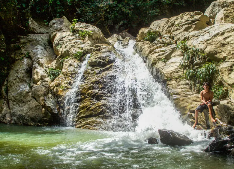 Cola inicial de la Cascada del Oro. Foto: Cristina Rodríguez. 
