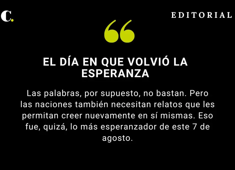 El día en que volvió la esperanza