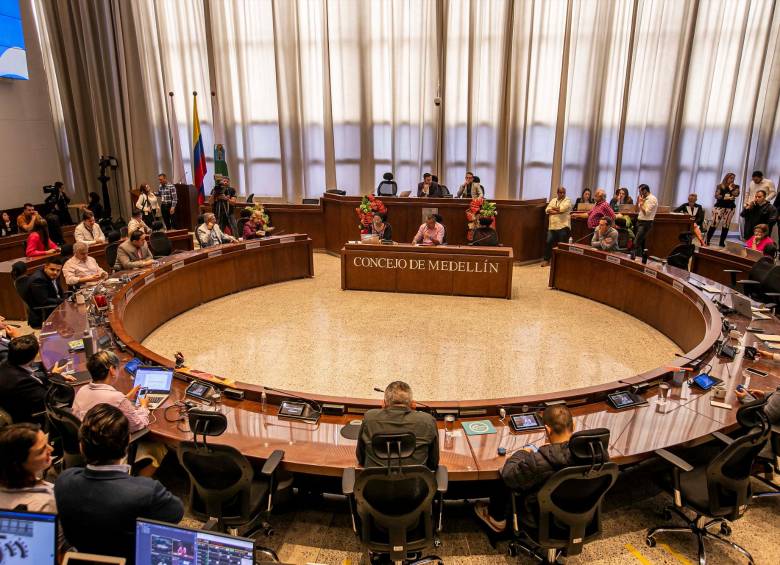 Los hechos tuvieron lugar en el Concejo de Medellín, un escenario público. Foto: Carlos Velásquez. 