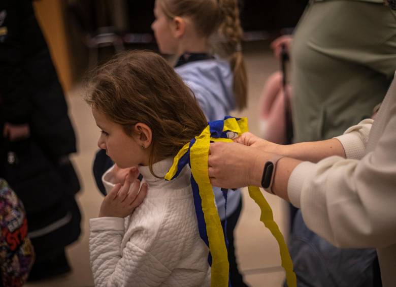 Unicef alertó de que cada segundo un niño se convierte en refugiado por la guerra en Ucrania. FOTO EFE