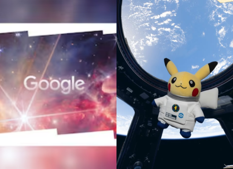 El nuevo doodle de Google y las fotografías de Pikachu en el espacio son dos iniciativas para celebrar la Semana Mundial del Espacio 2026. FOTO: Captura de pantalla / Tomada de @europeanspaceagency en Instagram.