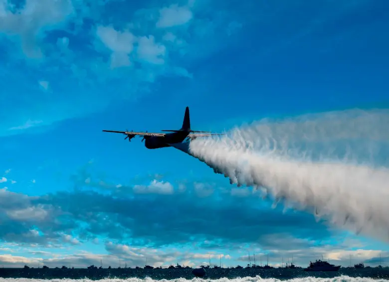 La técnica de sembrar nubes existe hace décadas y se usa en otros países de la región, como Emiratos Árabes Unidos. Foto Getty. 