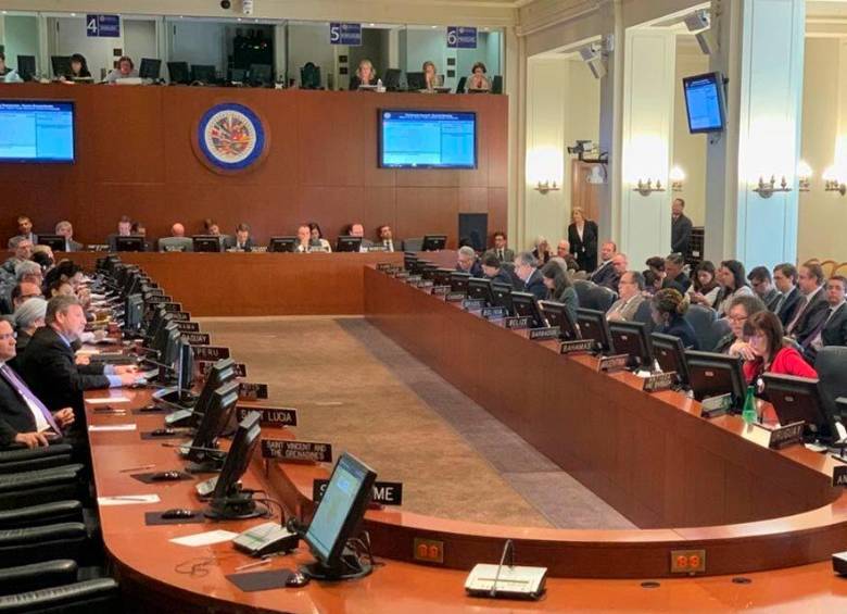 Colombia no votó la resolución de la OEA contra Nicaragua. FOTO OEA