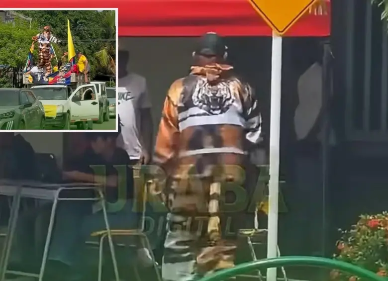 El hombre fue captado en un vehículo antes de dirigirse al centro de votación. FOTO: imagen tomada de Urabá Digital